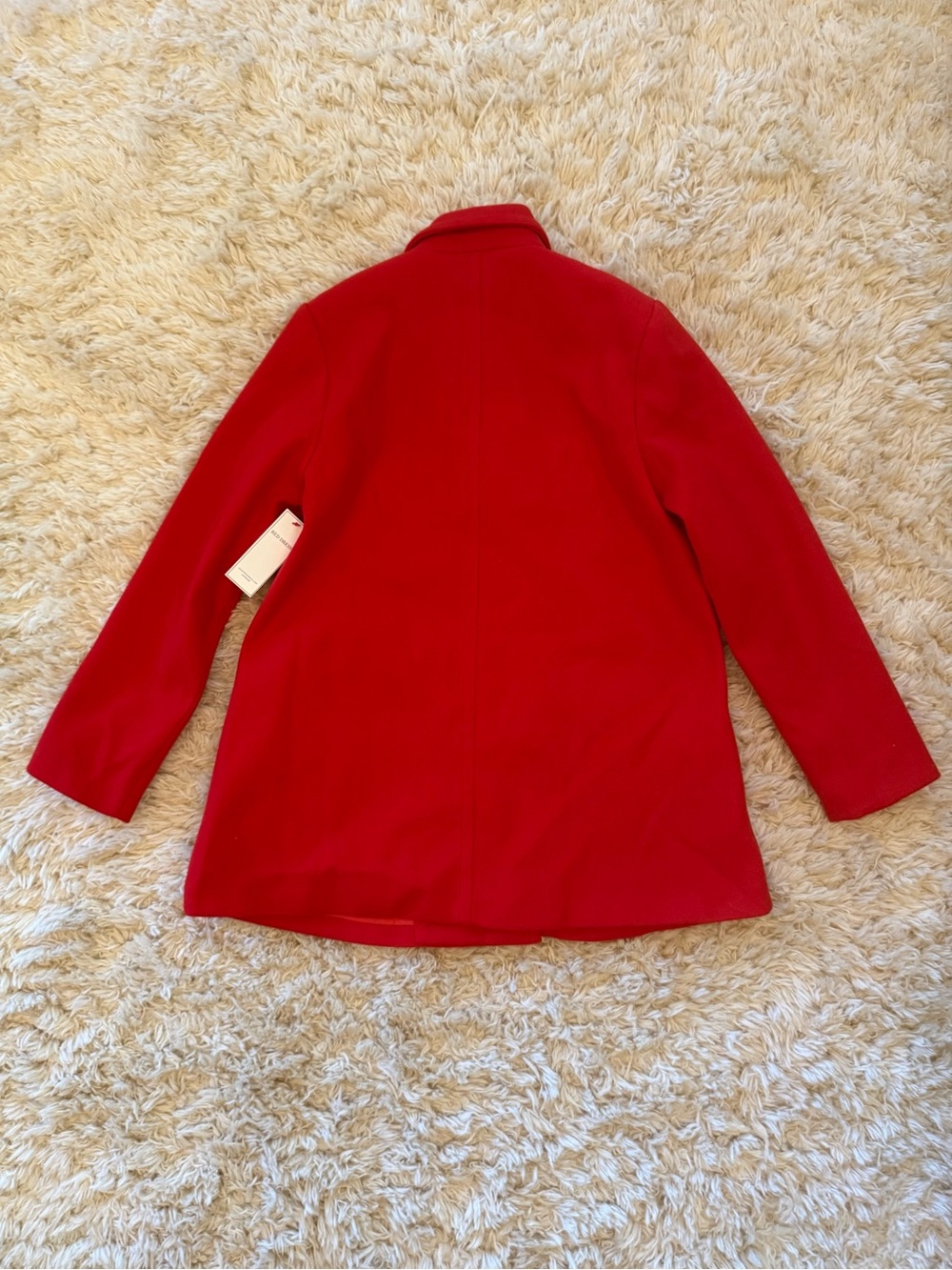 NWT red peacoat with gold buttons women’s size medium - Picture 4 of 5